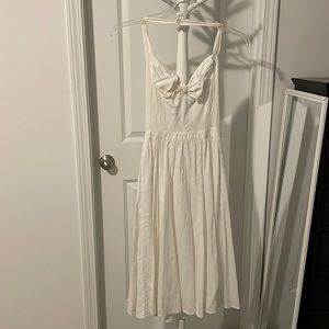 Brand:Ted Lapidus( Paris),Sz:36,Color:Snow White, cotton,new, long to knee.